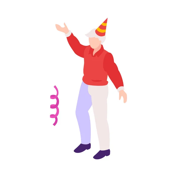 Party Man Hat Composition — Vector de stoc