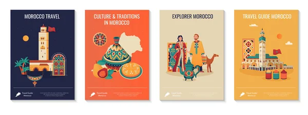 Marokko Affiche Set — Stockvector