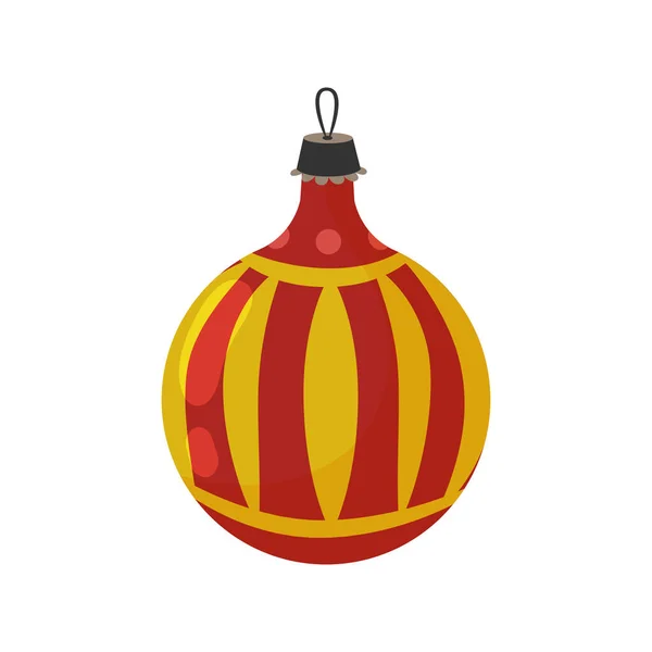 Composición de bola de Navidad Vintage — Vector de stock