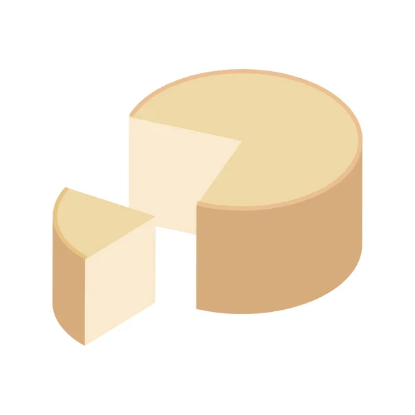 Dilimlenmiş Peynir Kompozisyonu — Stok Vektör