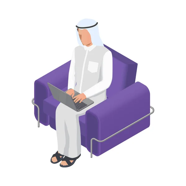 Ícone do homem árabe —  Vetores de Stock