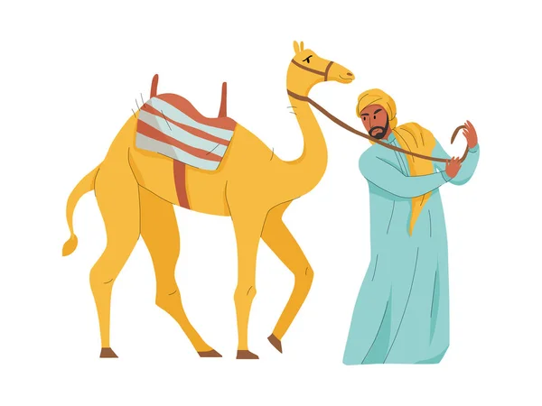 Árabe hombre icono — Vector de stock