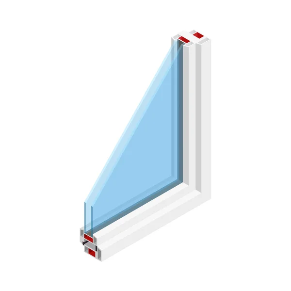 Pvc-Fensterscheibe — Stockvektor