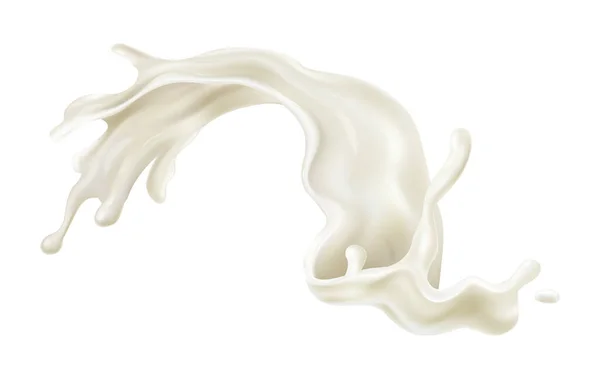 Illustration éclaboussure de lait — Image vectorielle