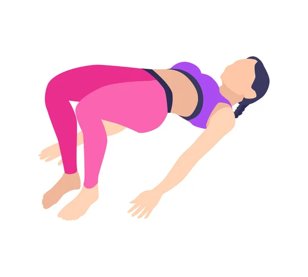 Yoga Pose Icon — Stock Vector