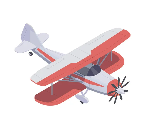 Isometric Agricultural Plane — Stock Vector