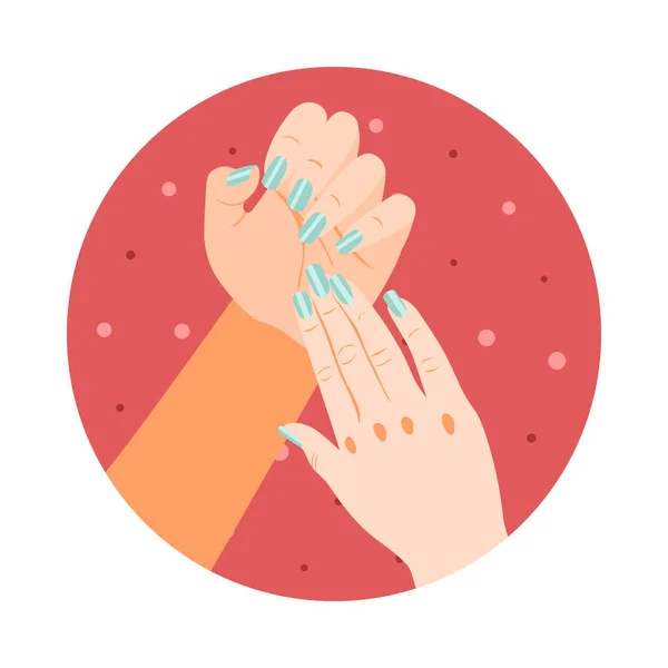 Icona di manicure isometrica — Vettoriale Stock
