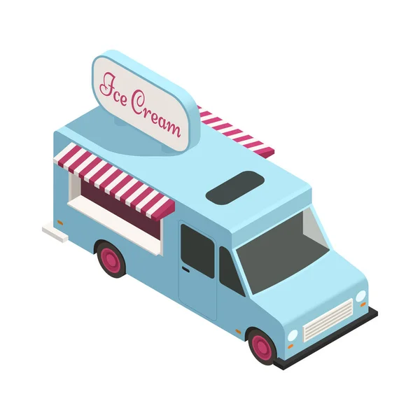 Camion del gelato — Vettoriale Stock