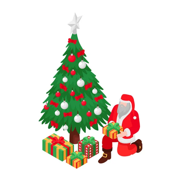 Icono de Santa Claus — Vector de stock