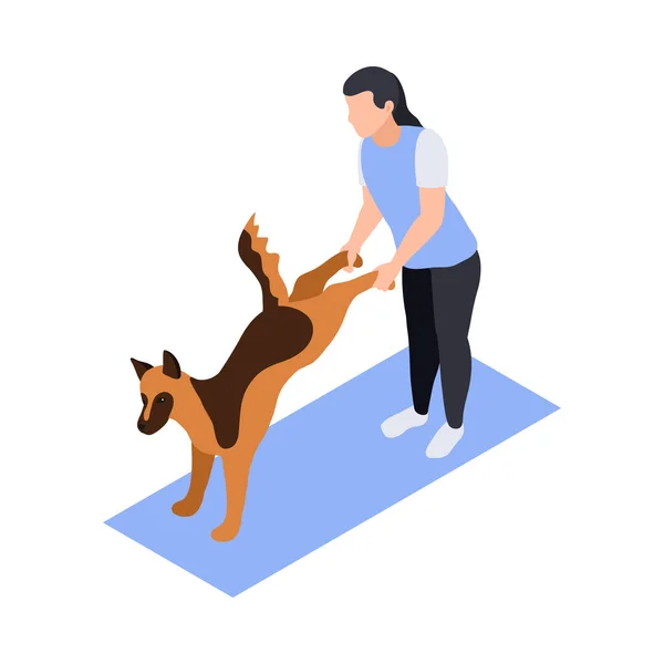 Icono de entrenamiento de perro — Vector de stock