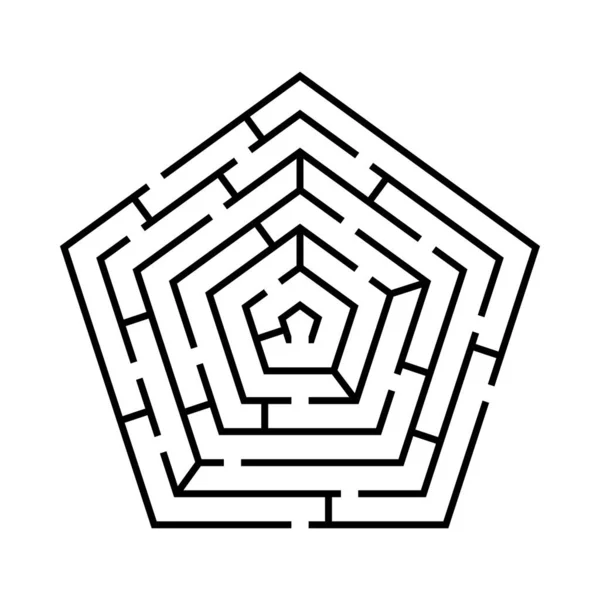 Labyrinthe Illustration plate — Image vectorielle