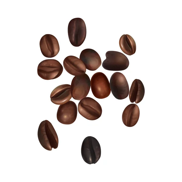 Coffee Beans Background — Stock Vector