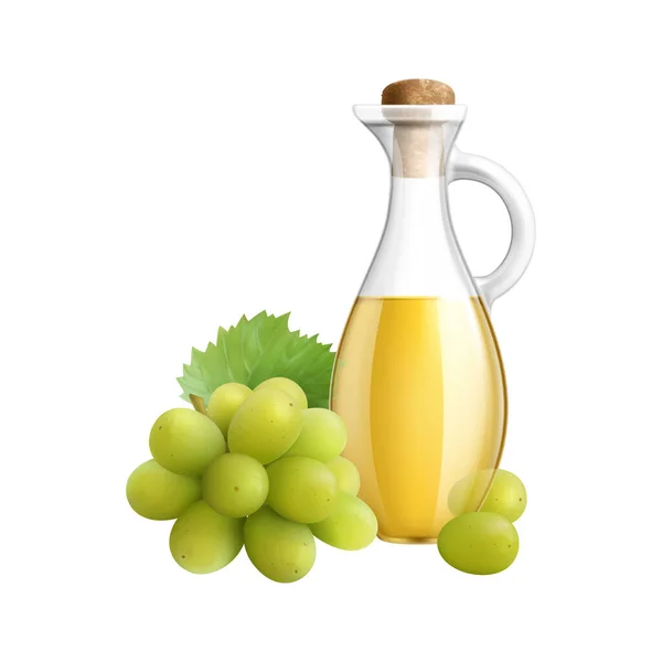 Реалістична олія винограду — стоковий вектор