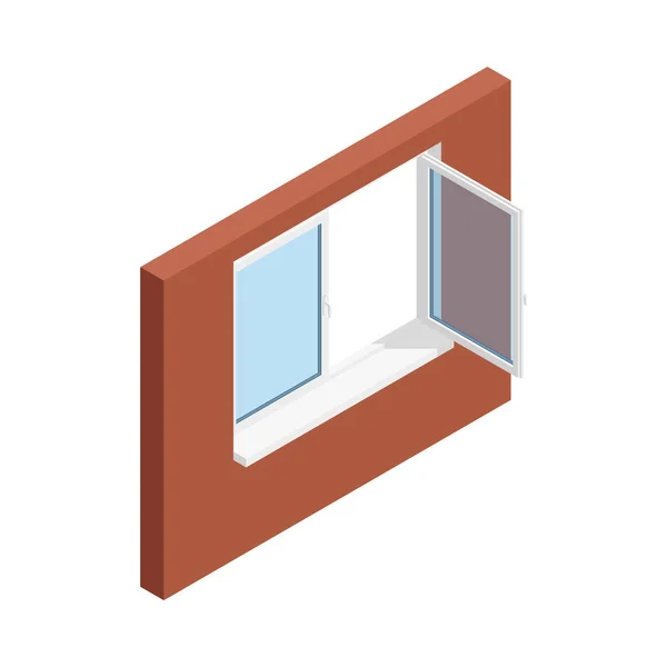 Icono de ventana de PVC — Vector de stock