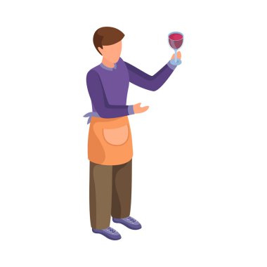 Sommelier Isometric Simgesi