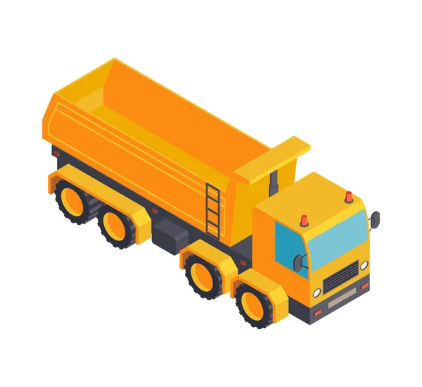 Ikone der Lastwagenisometrie — Stockvektor