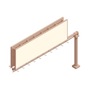 İzometrik billboard illüstrasyon