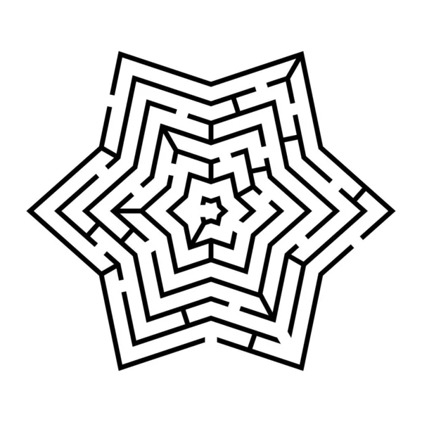 Labyrinthe Illustration plate — Image vectorielle