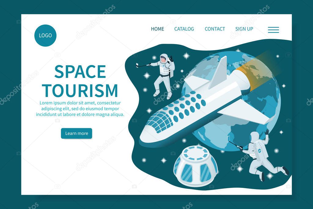 Space Tourism Landing Page