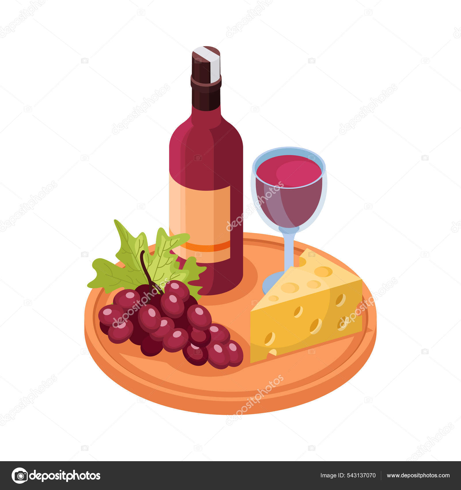 Icono isométrico del vino Vector de stock #543137070 de ©macrovector, image size:1600x1700