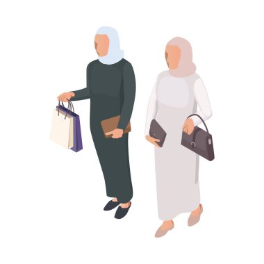 Isometric Arap Kadınları