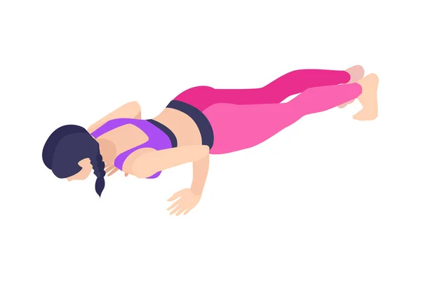 Fitness Isometrische Icon — Stockvector