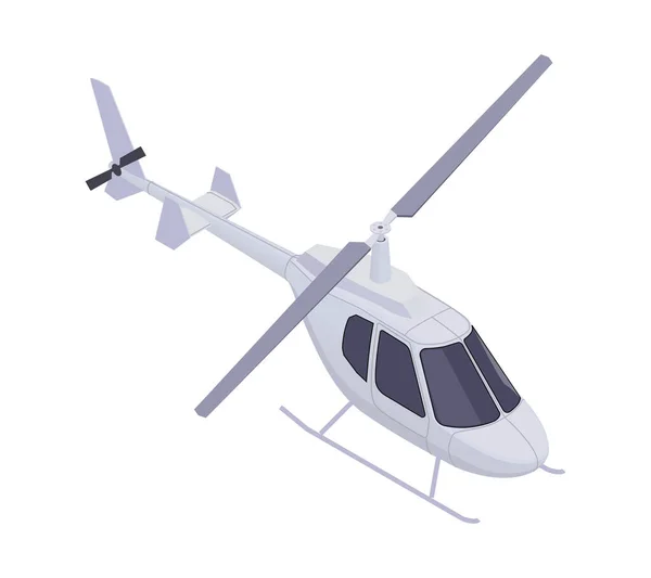 Helicopter Isometric Icon — Stock Vector