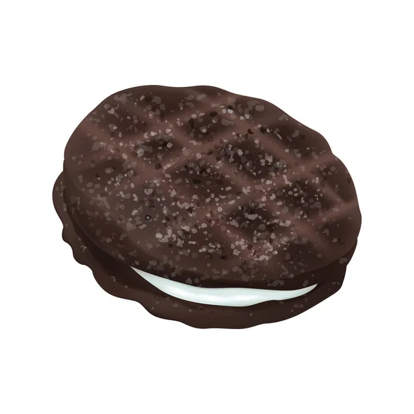 Illustration réaliste des cookies — Image vectorielle