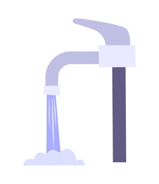 Ilustração torneira de água — Vetor de Stock