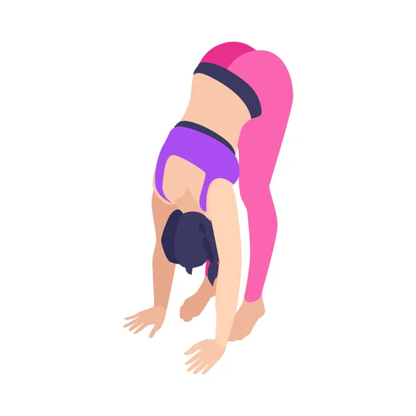 Yoga pose pictogram — Stockvector