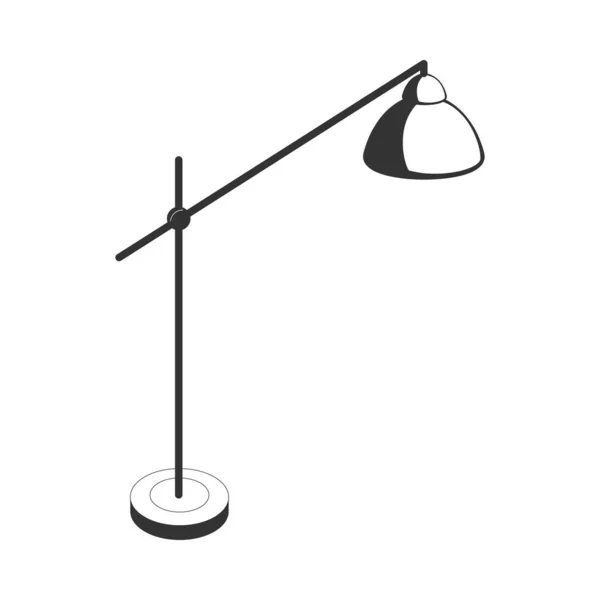 Standaard lamp Ikoon — Stockvector