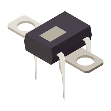 Transistör Isometric Simgesi