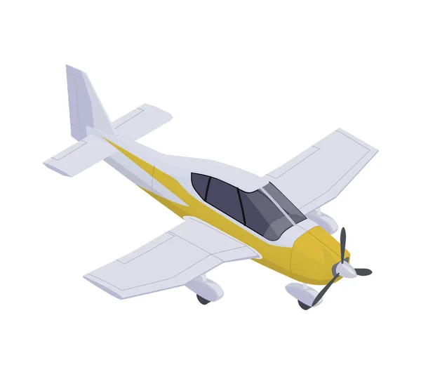 Isometric Airplane Illustration — Stock Vector