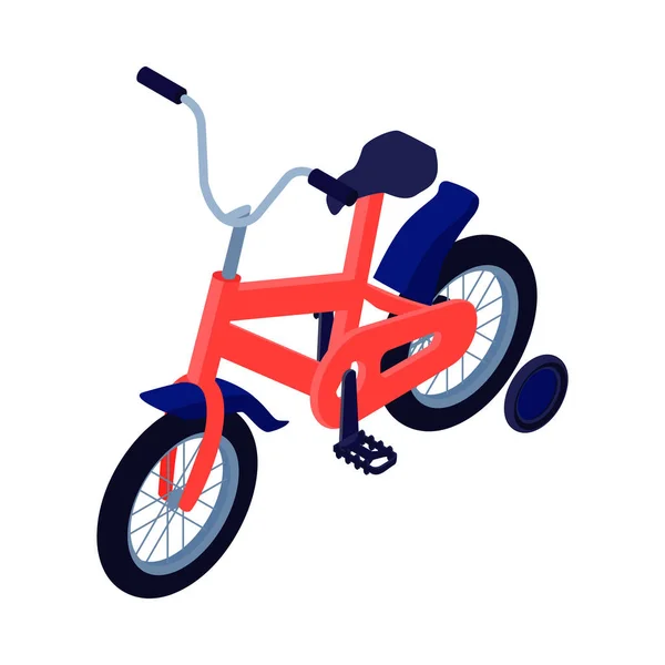 Icono de bicicleta niño — Vector de stock