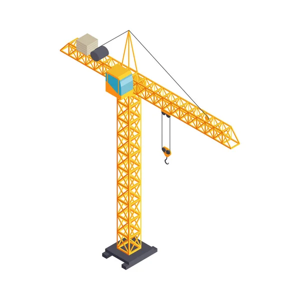 Tower Crane Icon — Stock Vector