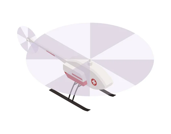 Medicinsk helikopter ikonen — Stock vektor