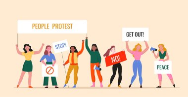 Düz Arkaplan Protestosu