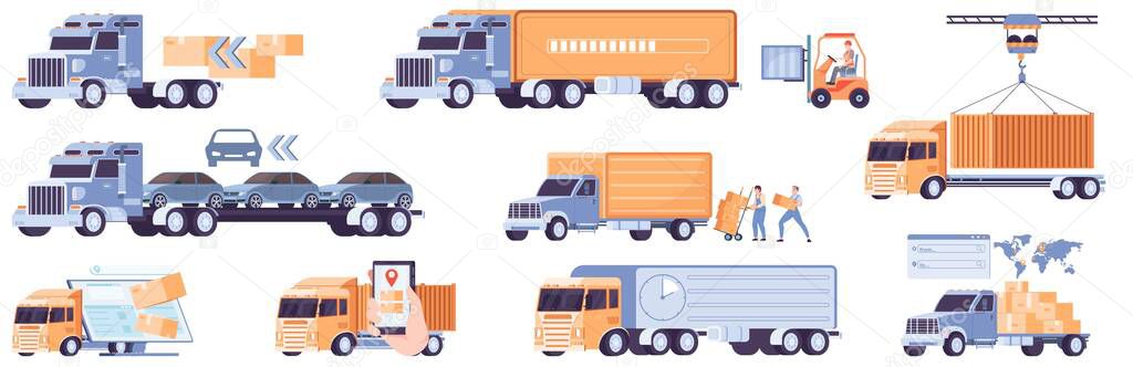 Truck Cargo Delivery Set