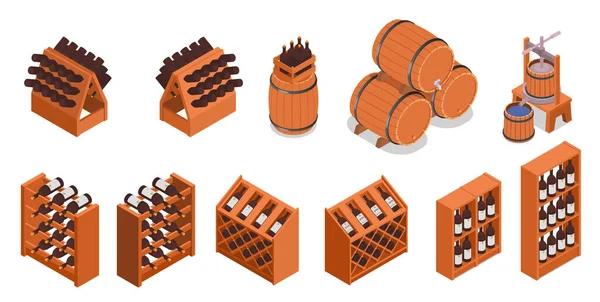 Set de production de vin — Image vectorielle