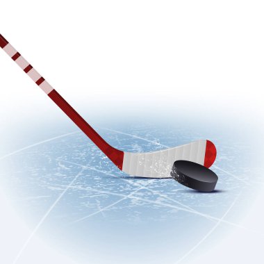 Realistic Hockey Illustration clipart