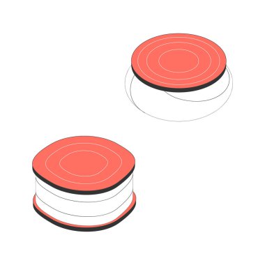 Isometric Poufs Çizimi