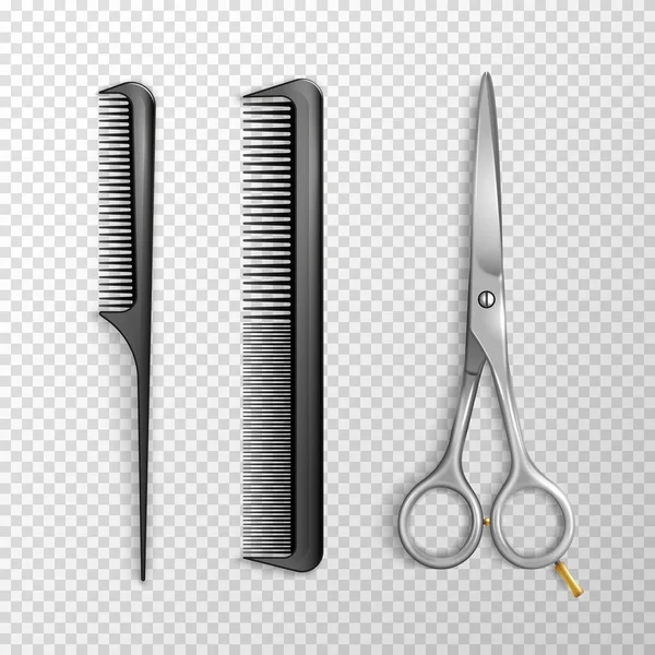Conjunto de ferramentas de barbearia — Vetor de Stock