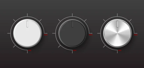 Ajuste conjunto de discagem — Vetor de Stock