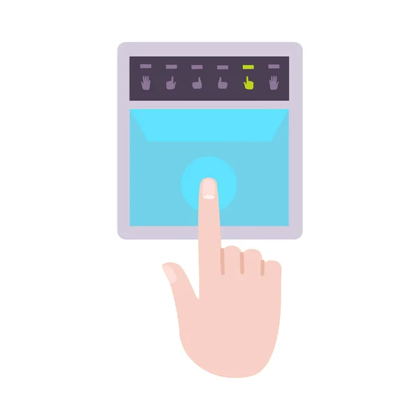 Icono de tecnología biométrica — Vector de stock
