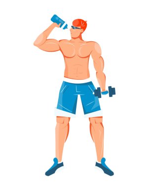 Fitness Düz Simgesi