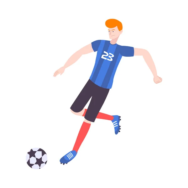 Icono jugador de fútbol — Vector de stock