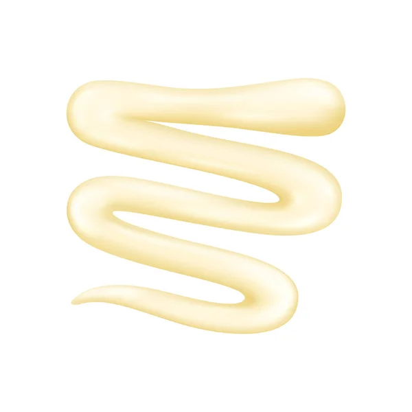 Ilustración realista de mayonesa — Vector de stock