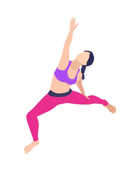 Yoga poz simgesi — Stok Vektör