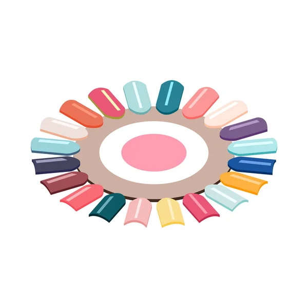 Paleta de esmalte de uñas — Vector de stock
