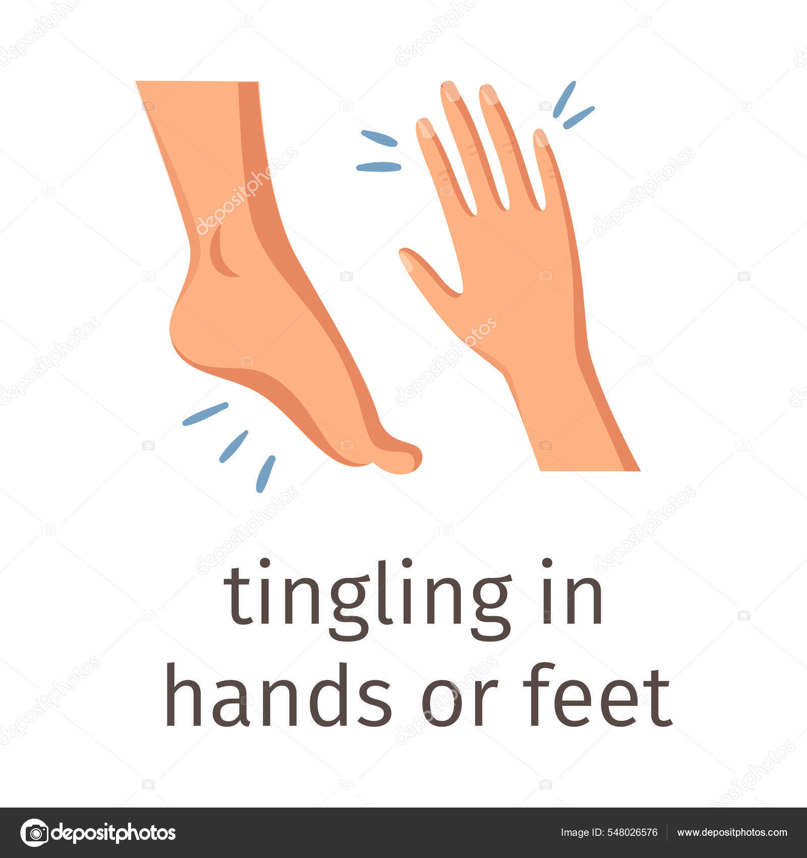 tingling-diabetes-symptom-composition-stock-vector-by-macrovector